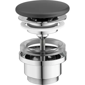 Vodovodní baterie Umyvadlová pileta pevná Flat, keramická, antracit