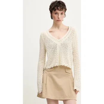 Dámský svetr Svetr Desigual FLAM 25SWJF23 béžová 01X, vel. XL