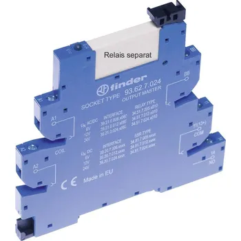 Relé Finder 93.62.7.024 patice pro relé S úchytným třmenem , s LED diodou, S EMV odrušením , Finder řada 34, Finder 34.51, Finder 34.81, 1 ks