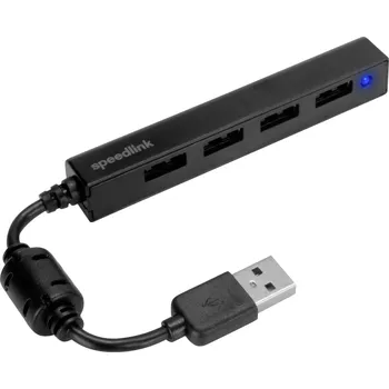 USB hub SpeedLink SL-140000-BK USB Hub 4 porty USB-A USB 2.0 480 MBit/s černá Snappy Slim