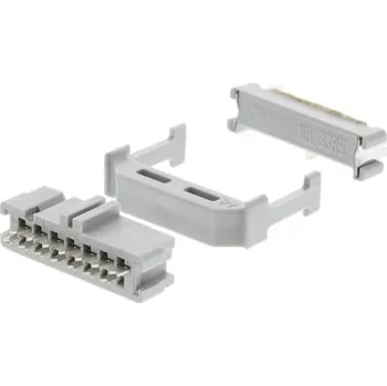 Elektrický konektor Konektor IDC, řada: 3000, rozteč: 2.54mm, počet kontaktů: 14, počet řad: 2, orientace těla: Pravý úhel, Samice, IDC,