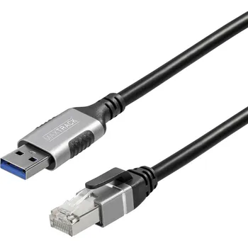 Maxtrack USB 3.0 / RJ45 síťový adaptér CAT 6 [1x USB&nbsp;3.0 - 1x RJ45 zástrčka] 5 m černá