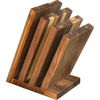 Kuchyňský nůž Artelegno, Blok na nože Venezia 4 z ořechového dřeva magnetický - Formadore