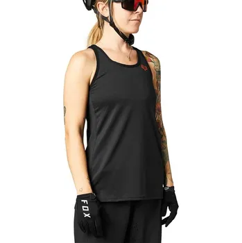 cyklistický dres FOX Womens Flexair Tank tílko black, M