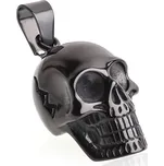 BM Jewellery Přívěsek černá lebka z chirurgické oceli S708090