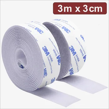 Zip Quadrios 24CA324 pásek se suchým zipem, lepicí, háčková a flaušová část, (d x š) 3 m x 3 cm, bílá, 3 m