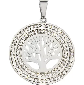 Přívěsek BM Jewellery Přívěsek strom života z chirurgické oceli se zirkony S973100