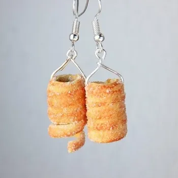 Náušnice CircusMind Sladké náušnice Fimo - trdelníky S2000