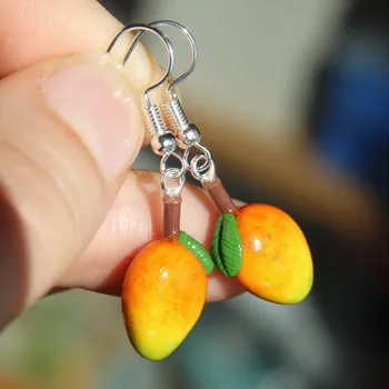 Náušnice CircusMind Náušnice visací žluté Mango S3043