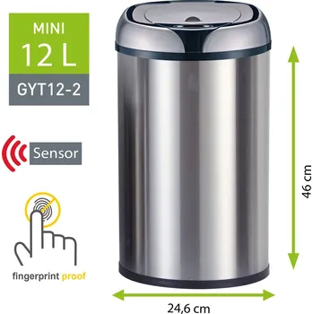 Odpadkový koš Helpmation bezdotykový koš MINI GYT12-2, 12 litrů
