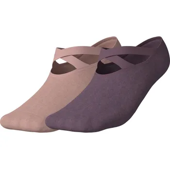 Dámské ponožky CRIVIT Dámské / Pánské ponožky na jógu s BIO bavlnou, 2 páry (světle růžová, 39-42)