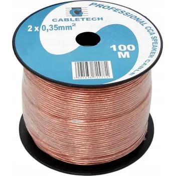 elektrický kabel Reproduktorový kabel Cabletech MP-71577-001 2 x 0,35 mm2, 1 m