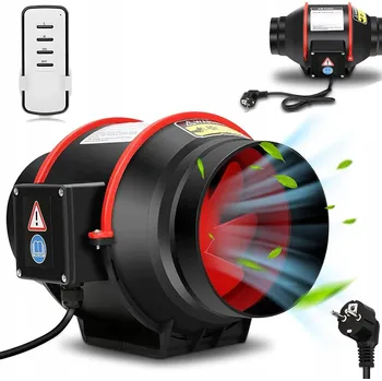 Domácí ventilátor DVOURYCHLOSTNÍ VENTILÁTOR DO KUCHYNĚ, SKLEPA, DÍLNY - VYSOKÝ VÝKON