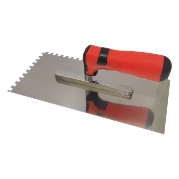 Zednické hladítko hladítko nerezové, s pogumovanou rukojetí, zub 6 mm, 270 x 130 mm, profi 0.35 Kg TOP Sklad4 109073 (0.35 Kg TOP Sklad4 109073)