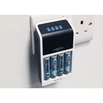 Nabíječka baterií Nabíječka baterií 1001-0094-44-01520 9V, AA, AAA, počet nabíjených baterií: 4 Ansmann