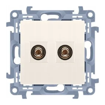 Elektrická zásuvka USB zásuvka do zdi Kontakt-simon béžová