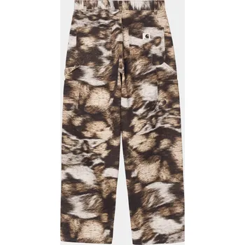 Dámské kalhoty Carhartt WIP Brandon Single Knee (wild dog print/stone washed) XS, barevná