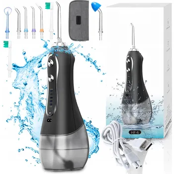 BEZDRÁTOVÝ ZUBNÍ IRIGÁTOR DENTYSTNÍ, 3 REŽIMY, 5 TRYSKEK