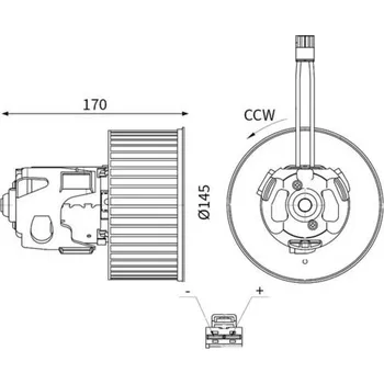 Autodíl Vnitřní ventilátor MAHLE AB 150 000S