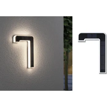 Stojací lampa Paulmann 79848 4000870798485 solární osvětlení čísla domu Energetická třída (EEK2021): A (A - G) 0.20 W teplá bílá černá