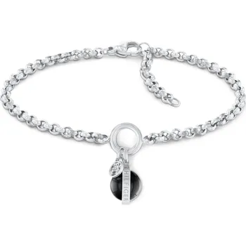 Náramek Módní řetízkový náramek s onyxem 2780764 Tommy Hilfiger