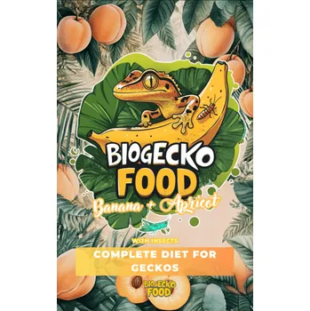 Teraristika BioGecko Food Banán & Meruňka 100g