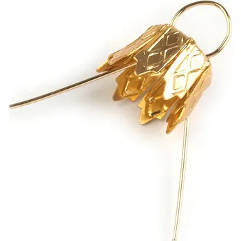 Vánoční dekorace Očka na baňky / záponky s kaplíkem Varianta: 2 791/251/002 zlatá stř., Balení: 100 ks