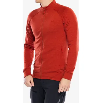 Pánská mikina Mikina bez kapuce Rab Nexus Jacket - tuscan red