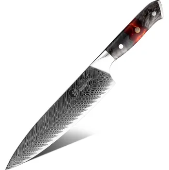 Kuchyňský nůž Šéfkuchařský nůž z damaškové oceli SaKuro Sakai 20,3 cm