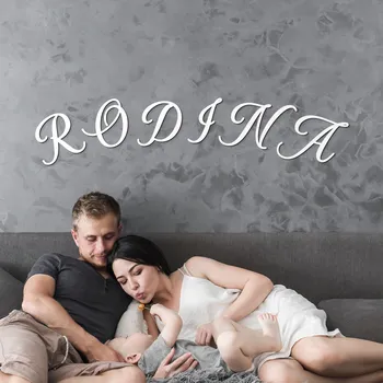 Samolepící dekorace Nápis na zeď - Rodina | DUBLEZ