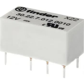 Relé Finder 30.22.9.012.0000, 30.22.9.012.0000 relé do DPS, monostabilní, 1 cívka, 250 V/AC, 2 A, 1 ks