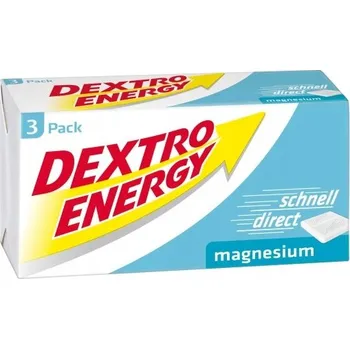 Tablety s dextrózou Dextro Energy Magnesium, bez příchuti, 46 g, 8 ks