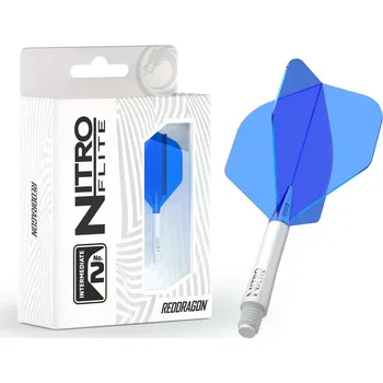 Příslušenství pro šipky Letky Red Dragon Nitro Flite White/Blue Midi