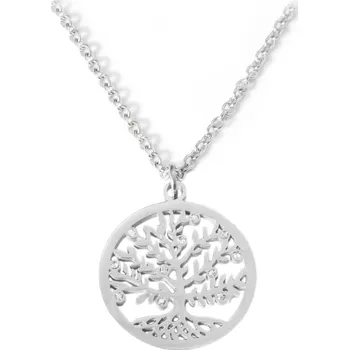Náhrdelník BM Jewellery Náhrdelník strom života se zirkony 2,5 cm z chirurgické oceli S1000090