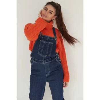 Těhotenské lacláče Denim Margo - tmavě modré, bavlněné Velikost: M