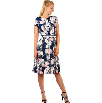 Dámské šaty Glara Dámské letní retro šaty s květinami 1132511