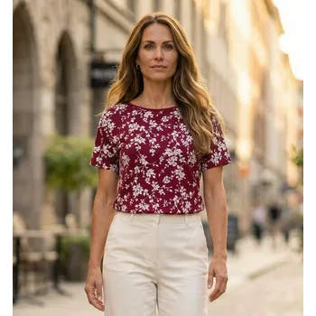 Dámské tričko Dámské triko ALTISPORT GYLDA VÍNOVÁ XXXL