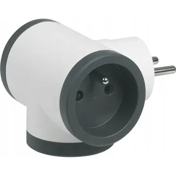 Elektrická zásuvka Rozbočka 3x2P+Z bílý/grafit 049435