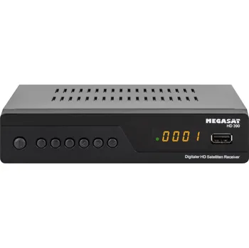 Set top box MegaSat HD 390 DVB-S2 přijímač přední USB slot počet tunerů: 1
