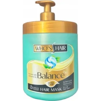 Vlasová regenerace WHO'S Hair Balance Maska na vlasy Změkčující a hydratační 750 ml