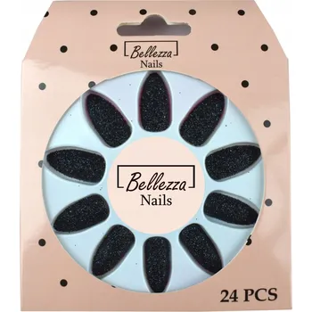 umělá květina TIPSY NA NEHTY UMĚLÉ TŘPYTIVÉ -24 ks- ZC8