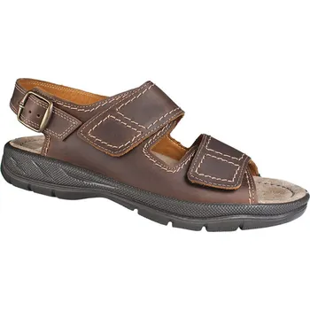 Pánské sandále Sandály pánské Jomos 503607 hnědé kožené na vysoký nárt - 47