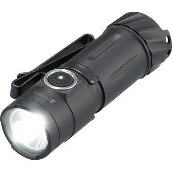 Čelovka TOOLCRAFT TO-9664728 mini kapesní svítilna, nastavitelná, s klipem na opasek, s funkcí nouzového osvětlení, s magnetickým držákem, s režimem stroboskopu, s USB