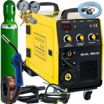 Svářečka Svářečka MIG/MAG, MMA, TIG Magnum 30-200 A 230 V