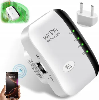 SILNÝ ZESILOVAČ WI-FI SIGNÁLU REPEATER Access Point ROUTER 2.4GHZ 300 MB/S