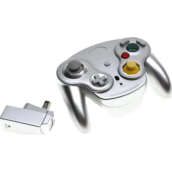 Gamepad Bezdrátový ovladač pro Nintendo GameCube – stříbrný