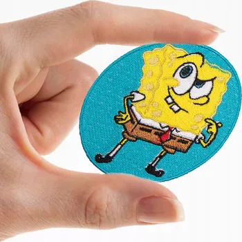Nášivka Nášívka Nášivky Vyšívaná Aplikace Termo Nažehlovačka Spongebob Vysoká Kvalita