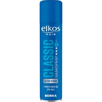 Stylingový přípravek ELKOS LAK NA VLASY 4 CLASSIC SILNÝ PROVITAMIN B5 NESLEPUJE 300ML DE