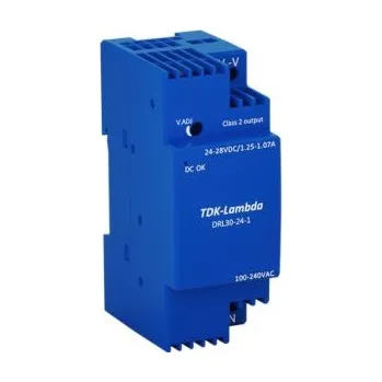 spínaný zdroj TDK-Lambda Napájecí zdroj na lištu DIN, výstup: 24V dc, 1.25A, vstupní: 85 → 264V ac,30W