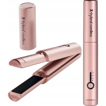 Žehlička na vlasy Žehlička Na Vlasy Gamma Piu X-Hybrid Cordless - růžové zlato